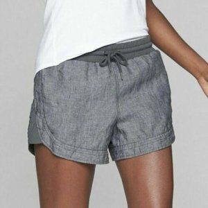 Athleta Gray Linen Shorts